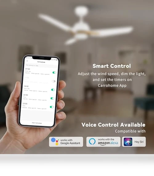 Smart Ceiling Fan with Lights — Ceiling Fan Wall Controls, SMAFAN