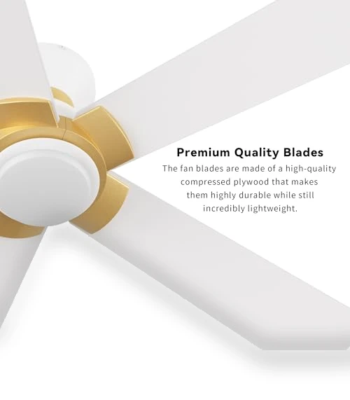 Smart Ceiling Fans with Lights Flush Mount — Ceiling Fan Wall Controls, SMAFAN