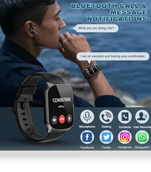 Smart Watch with HD Curved Screen — Smartwatches, STECEi