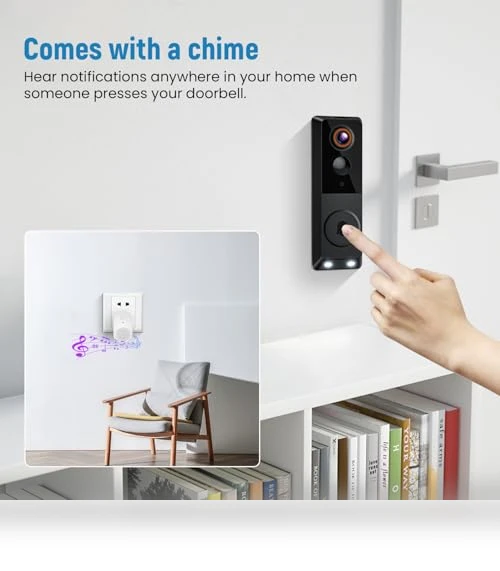 Smart Wireless Doorbell Camera — Smart Home Security, SpinLens