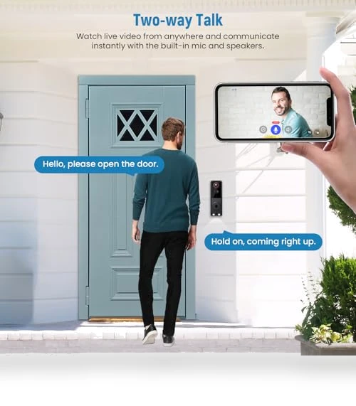 Smart Wireless Doorbell Camera — Smart Home Security, SpinLens