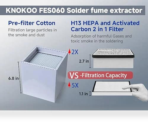 Solder Fume Extractor — Extractors, KNOKOO