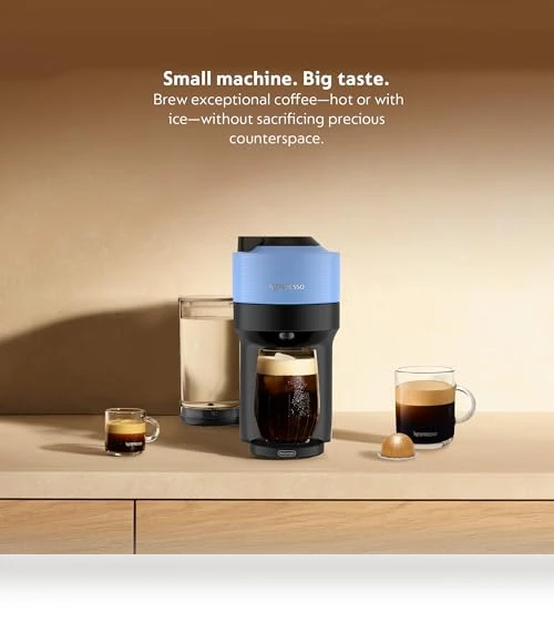 Vertuo Pop+ Coffee and Espresso Machine with Aeroccino Milk Frother — Coffee & Espresso Combos, Nespresso