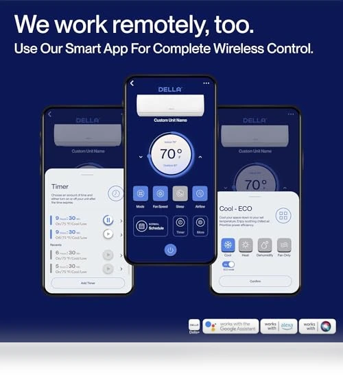 Wifi Enabled Mini Split Air Conditioner & Heater — Cooling Solutions, Della