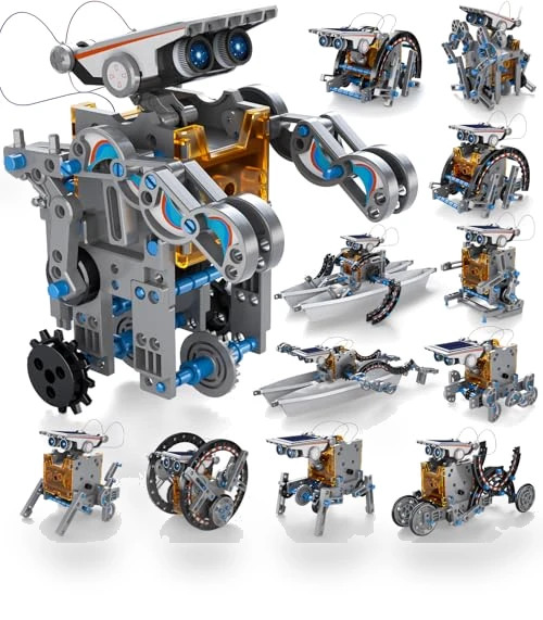 12-in-1 Education Solar Robot Toys — Solar Power, WATUDOU