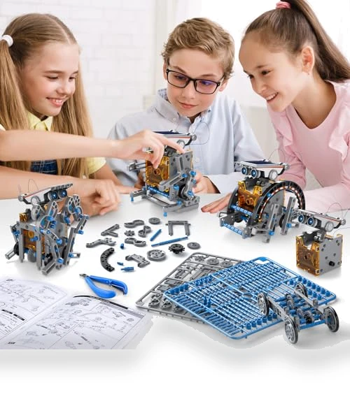 12-in-1 Education Solar Robot Toys — Solar Power, WATUDOU