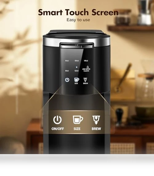 2 in 1 Coffee Machine for K-Cup & Ground Coffee — Brewing Excellence, Electactic