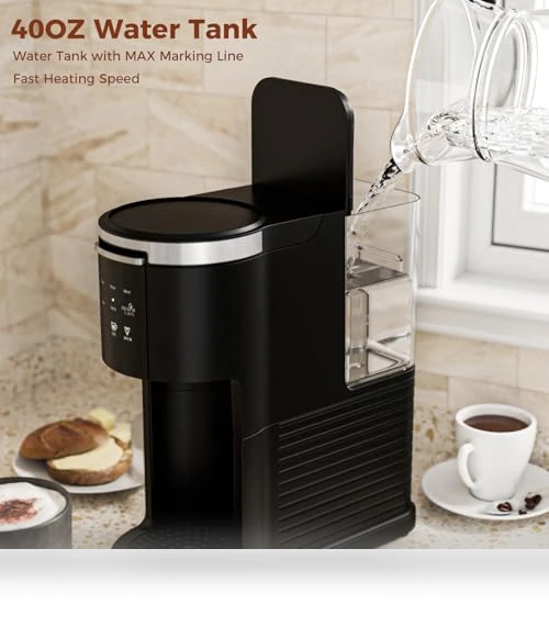 2 in 1 Coffee Machine for K-Cup & Ground Coffee — Brewing Excellence, Electactic