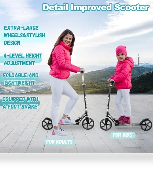 Adjustable Foldable Scooter — Push Scooters, TENBOOM