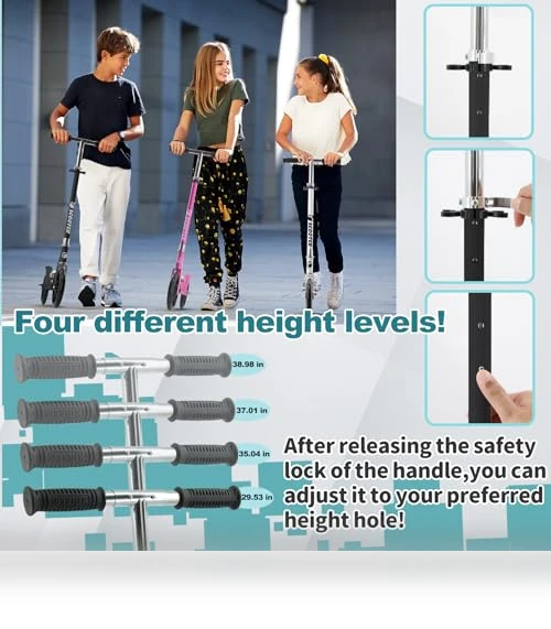 Adjustable Foldable Scooter — Push Scooters, TENBOOM