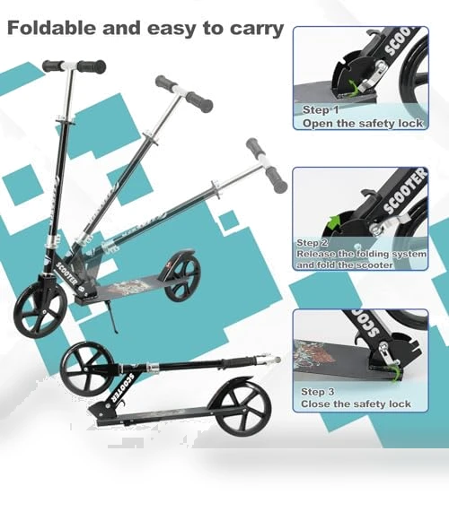 Adjustable Foldable Scooter — Push Scooters, TENBOOM