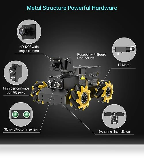 AI Vision Robot Car Kit — Robotic Enhancements, Hiwonder