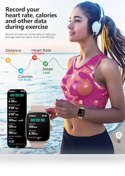 AI Voice Smartwatch for Women — Smartwatches, SOUYIE