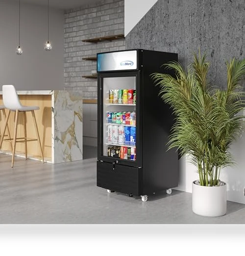 Commercial One Glass Door Display Upright Beverage Refrigerator Cooler Merchandiser — Mini Fridges, KoolMore