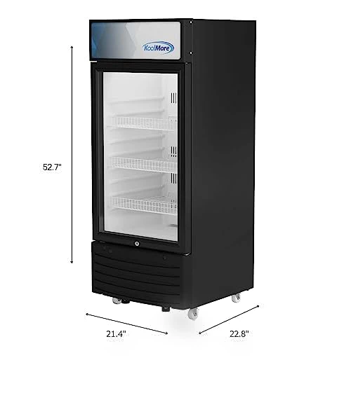 Commercial One Glass Door Display Upright Beverage Refrigerator Cooler Merchandiser — Mini Fridges, KoolMore