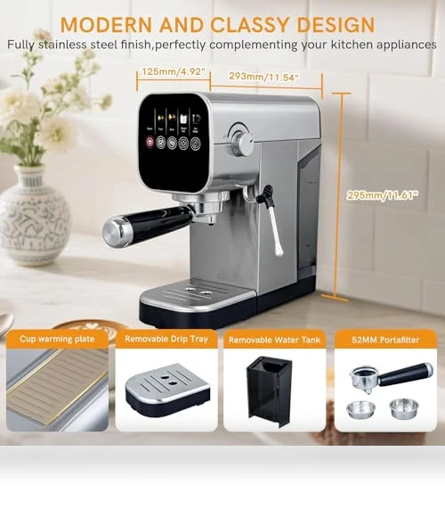 Compact Cappuccino Machine — Coffee & Espresso Combos, BBday