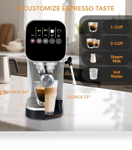 Compact Cappuccino Machine — Coffee & Espresso Combos, BBday