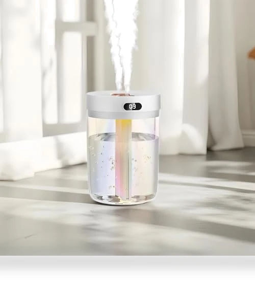 Cool Mist Humidifier with Colorful Breathing Light — Air Moisturizers