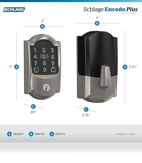 Encode Plus WiFi Deadbolt Smart Lock — Deadbolts, SCHLAGE