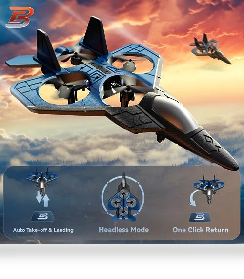 Fighter Airplane Mini Drone — RC Helicopters, BEZGAR