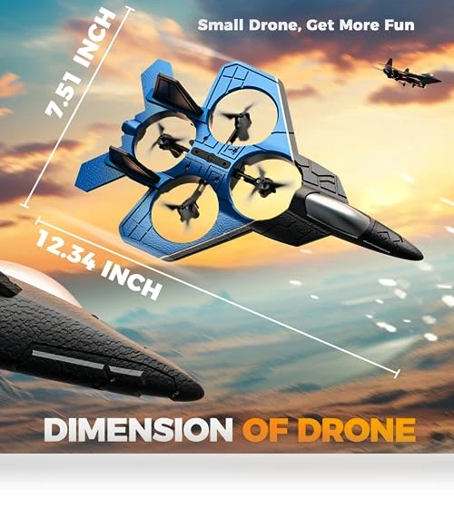 Fighter Airplane Mini Drone — RC Helicopters, BEZGAR