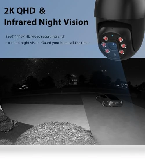 Floodlight Camera Outdoor — Outdoor Security Cameras, iMaihom