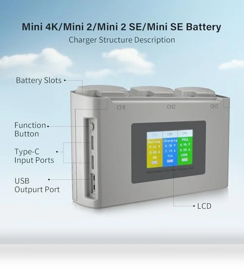 Intelligent Battery with Display Two-Way Charging Hub — Batteries, Aovee