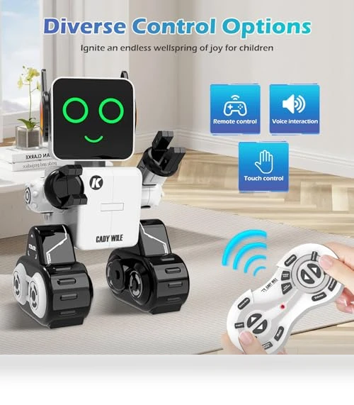 Interactive Intelligent LED Light RC Robot Toy — Interactive Figures & Robots, HBUDS