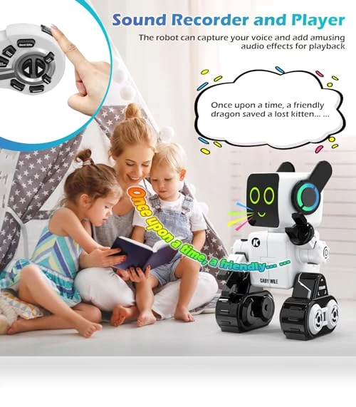 Interactive Intelligent LED Light RC Robot Toy — Interactive Figures & Robots, HBUDS