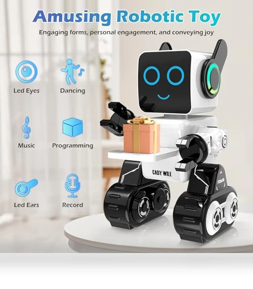 Interactive Intelligent LED Light RC Robot Toy — Interactive Figures & Robots, HBUDS