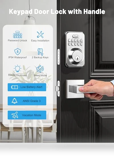 Keyless Entry Door Lock — Padlocks & Hasps, Zowill