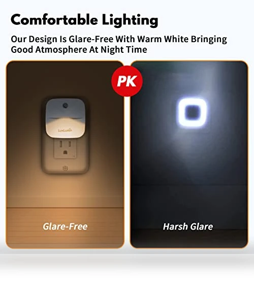LED Night Lights with Dusk-to-Dawn Sensor — Night Lights, LuxLumin