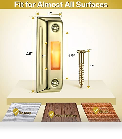 Metal Doorbell Push Button with LED Light — Push Buttons, Dreyoo