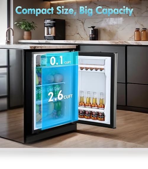 Single Door Refrigerator with Freezer — Mini Fridges, Anypro