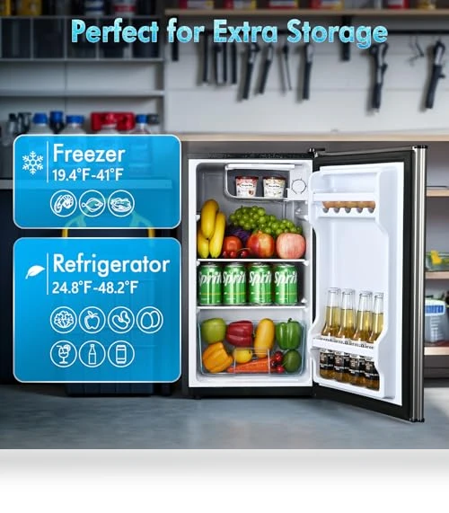 Single Door Refrigerator with Freezer — Mini Fridges, Anypro