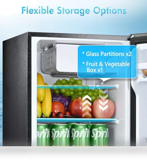 Single Door Refrigerator with Freezer — Mini Fridges, Anypro