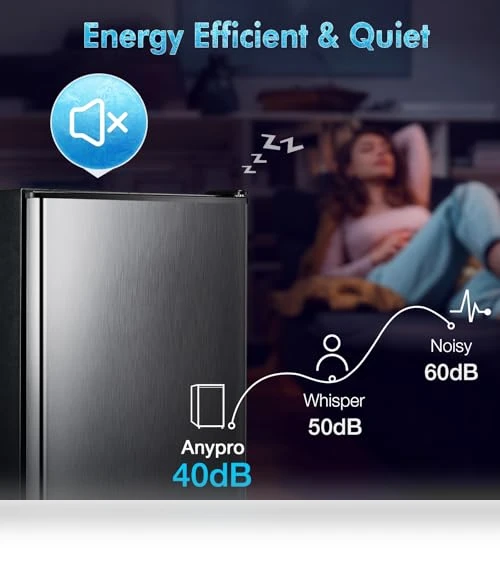 Single Door Refrigerator with Freezer — Mini Fridges, Anypro