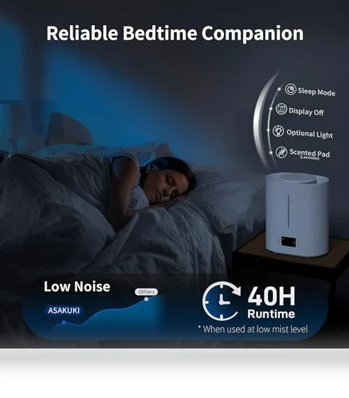 Smart Cool Mist Humidifier — Air Moisturizers, ASAKUKI