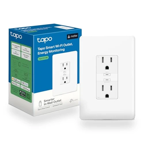 Smart In-Wall Outlet — Smart Home Hubs & Controllers, Tapo