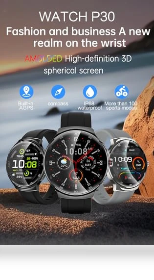 Smart Watch Bluetooth Calls IP68 Waterproof Sport Fitness Tracker — Smartwatches, FILIEKEU