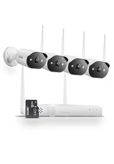 2K Wi-Fi 6 Security Camera System — Surveillance Enclosures & Mounts, ZOSI