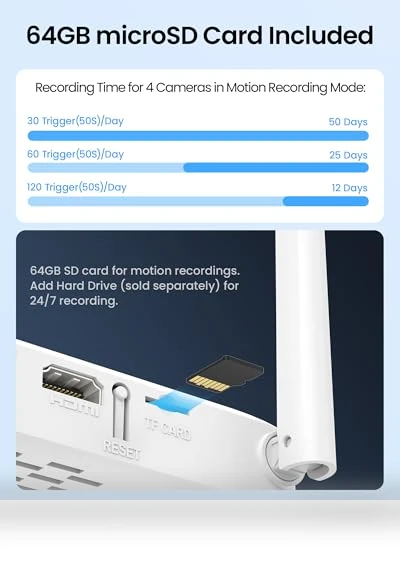 2K Wi-Fi 6 Security Camera System — Surveillance Enclosures & Mounts, ZOSI