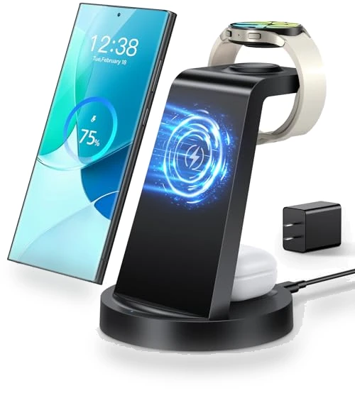 3 in 1 Wireless Charging Station — Chargers, SHENZHEN GTL TECHNOLOGY CO .,LTD