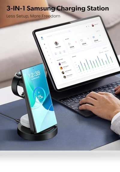 3 in 1 Wireless Charging Station — Chargers, SHENZHEN GTL TECHNOLOGY CO .,LTD