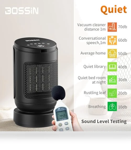 Electric Ceramic Space Heater — Portable Heating Solutions, BOSSIN