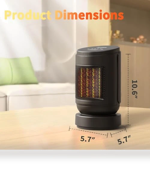 Electric Ceramic Space Heater — Portable Heating Solutions, BOSSIN