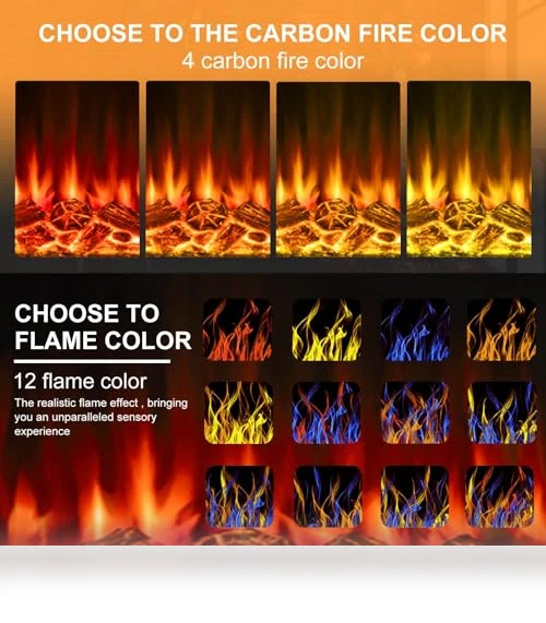Electric Fireplace with Mantel — Electric Heating Solutions, BOSSIN