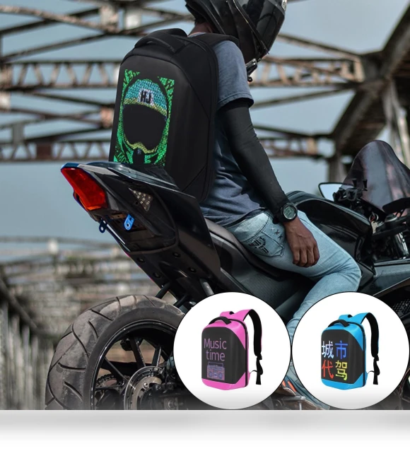 Fashion LED Backpack — Casual Daypacks, BraceletS