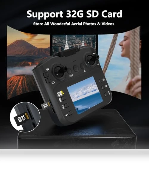 Foldable RC Drone with LCD Screen — Drones, Toladrone