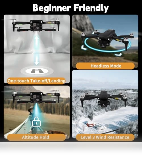 Foldable RC Drone with LCD Screen — Drones, Toladrone
